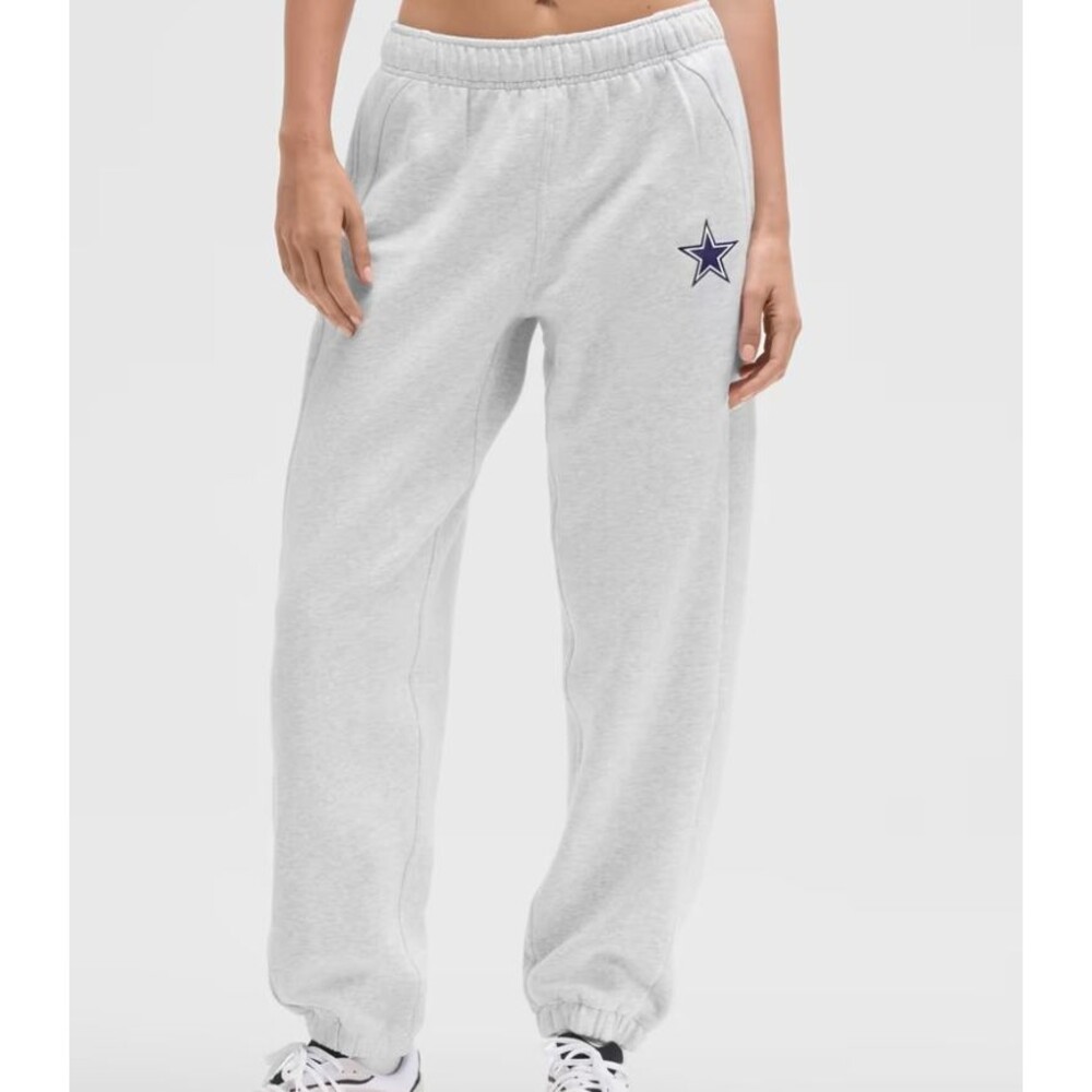 NWT Lululemon x NFL Dallas Cowboys Scuba Mid-Rise Oversized Jogger Heather Grey